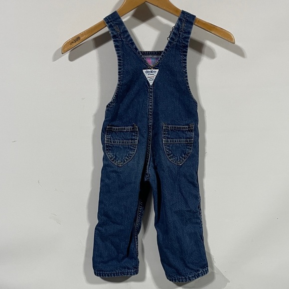 OshKosh B'gosh Classic Blue Kids Overalls - Picture 3 of 4